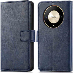 iMoshion Hoesje Geschikt voor Honor Magic 6 Lite Hoesje Met Pasjeshouder - iMoshion Luxe Bookcase - Donkerblauw