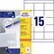 Huismerk Avery 3669 - Universele Etiket 70x50,8mm - Zelfklevend - Wit (100 vellen)