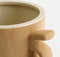 Mica Decorations Stelvio Bloempot - L25 x B18 x H17 cm - Keramiek - Bruin