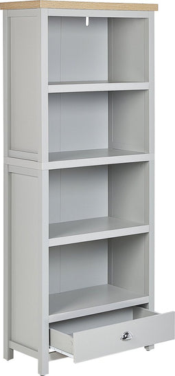 CLIO - Boekenkast - Grijs - 4 planken - Vezelplaat