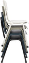 Zuiver Back To School Tuinstoel - Grijs/Blauw - Set van 2