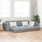 vidaXL - Vloersofa - Bed - 2-in-1 - Lichtgrijs - 245x150x60,5 - cm - Stof