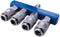 Scheppach Luchtverdeler 4-Wegs - Persluchtkoppeling - Aluminium - Compact design