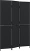 vidaXL - Kamerscherm - 3 - panelen - poly - rattan - zwart