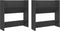 vidaXL - Wandschoenenkasten - 2 - st - 60x18x60 - cm - bewerkt - hout - grijs