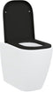 vidaXL - Snelle - Beugel - Toiletbril - met - Soft - Close - in - Duroplast - - - Zwart