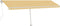 vidaXL - Luifel - vrijstaand - automatisch - 600x300 - cm - geel - en - wit