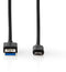 Nedis CCGW61600BK20 - USB-C 3.2 Gen 1-kabel - 200cm - Zwart