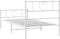 vidaXL - Bedframe - met - hoofd- - en - voeteneinde - metaal - wit - 80x200 - cm