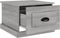vidaXL - Salontafel - 50x50x35 - cm - bewerkt - hout - grijs