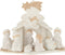 J-Line decoratie Kerststal - hout/polyresin - wit/beige - medium