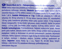 Josera BAVARO WORK ADULT 26/12 – 18KG 15 kg Groente