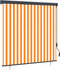 vidaXL - Rolgordijn - voor - buiten - 160x250 - cm - wit - en - oranje