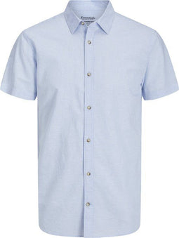 Jack & Jones Summer Shirt - Korte Mouw - Cashmere Blue - Maat XL