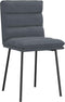 vidaXL - Eetkamerstoelen - 2 - st - fluweel - donkergrijs