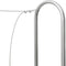 vidaXL - Haardhoutrek - met - regenhoes - 100x25x150 - cm - gegalvaniseerd - staal