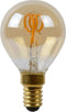 Lucide P45 - Filament lamp - Dimbaar LED E14 - 3W 2200K Amber