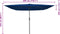 vidaXL - Vierkante - Tuinparasol - met - LED-verlichting - 295x245 - cm - in - Azuurblauw