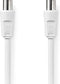 Nedis Coaxkabel - Coax Male naar Coax Female - 90 dB - 75 Ohm - 20 m - Wit