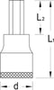 Gedore 6162060 - Inbus Schroevendraaierdop 5 mm - 1/2