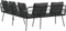 vidaXL - L-vormige - Sofa - Zwart - 231x173x78 - cm - Poly - Rattan