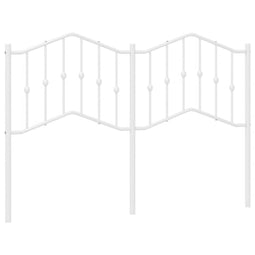 vidaXL - Hoofdbord - 150 - cm - metaal - wit