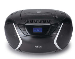 Kendo 25EX - Draagbare cd-radio - DAB+ Bluetooth cassettespeler - Zwart