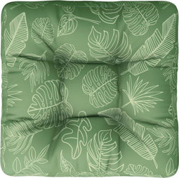 vidaXL - Palletkussen - bladpatroon - 50x50x12 - cm - stof