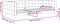 vidaXL - Slaapbank - 100x200 - cm - fluweel - blauw