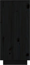 vidaXL - Dressoir - 60x34x75 - cm - massief - grenenhout - zwart