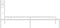 vidaXL - Bedframe - met - hoofdbord - metaal - wit - 90x190 - cm