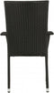 Stapelstoel Corona zwart