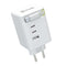 Muvit MCACC0050 - Oplader - 100 W - EU-stekker - USB-C x 2 USB x 1