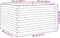 vidaXL - Plantenbak - 80x80x46 - cm - massief - grenenhout