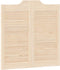 vidaXL - Draaideuren - louvredesign - 1-paar - 80x80 - cm - massief - grenenhout