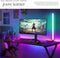 tectake® Slimme LED Vloerlamp Spectra - Staande Lamp - 16 miljoen kleuren - 200 lichteffecten - Dimbaar - 145 cm - Bediening via app en afstandsbediening