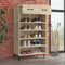 vidaXL - Schoenenkast - 60x35x105 - cm - bewerkt - hout - sonoma - eikenkleurig