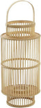 Kaarshouder DKD Home Decor Kristal Bamboe (26 x 26 x 69 cm)