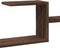 vidaXL - Wandschap - 104x15x49 - cm - bewerkt - hout - bruin - eikenkleurig