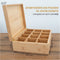 Nimma Theedoos - 12 vaks - Magneetsluiting - Bamboe