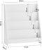 SoBuy KMB32-W - Kinderboekenkast - 4 Opbergvakken - Wit 80x88x30 cm