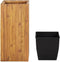 vidaXL - Plantenbak - verhoogd - met - 3 - potten - massief - acaciahout