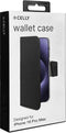 Celly Wally Bookcase Hoesje - Apple iPhone 16 Pro Max - Kunstleer - Pasjeshouder - Zwart