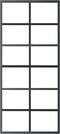 vidaXL - Schuifdeur - met - beslag - 90x205 - cm - aluminium - en - ESG-glas