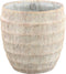PTMD Sary Bloempot - 30 x 30 x 30 cm - Cement - Créme