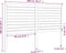 vidaXL - Hoofdbord - 206x4x100 - cm - massief - grenenhout
