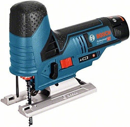 Bosch GST 12V-70 Professional - T-greep - 2.800rpm - 70mm zaagdikte (2x 3000mAh accu)