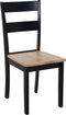 GEORGIA - Eetkamerstoel - Zwart - Rubberhout