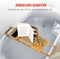 Bamboe Badplank - Verstelbaar 50-92 x 18 x 4 cm - Boekensteun en Tablethouder - Incl. Bekerhouders