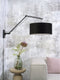 GOOD&MOJO Wandlamp Andes - Bamboe Zwart/Zwart - 95x47x55cm - Binnen Scandinavisch,Bohemian